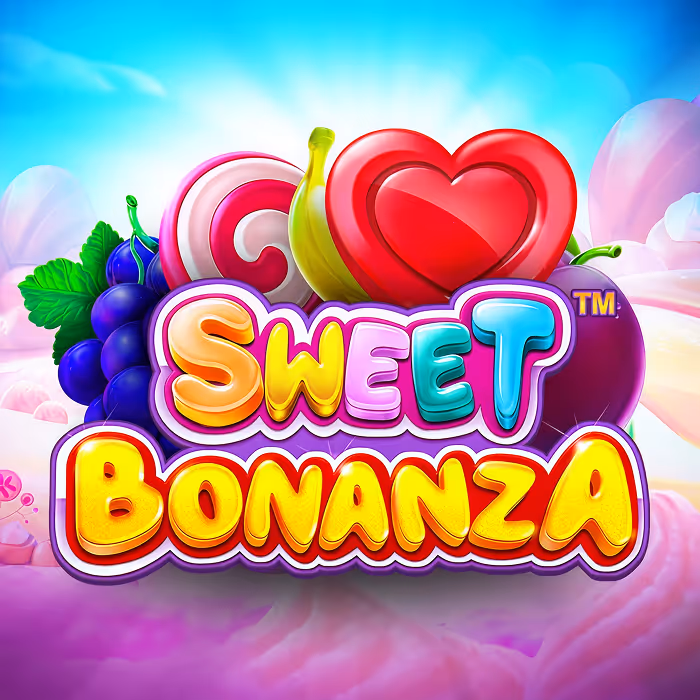 Slot Sweet Bonanza con simboli di caramelle colorate, funzione a cascata e bonus moltiplicatori